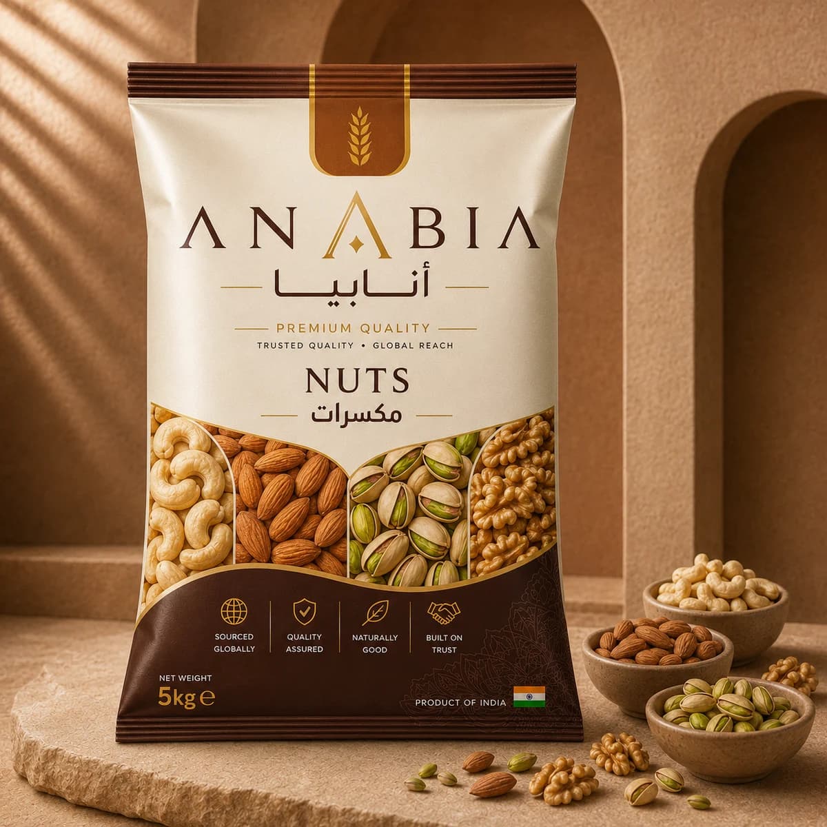 ANABIA Premium Quality Nuts in a 5kg retail pack